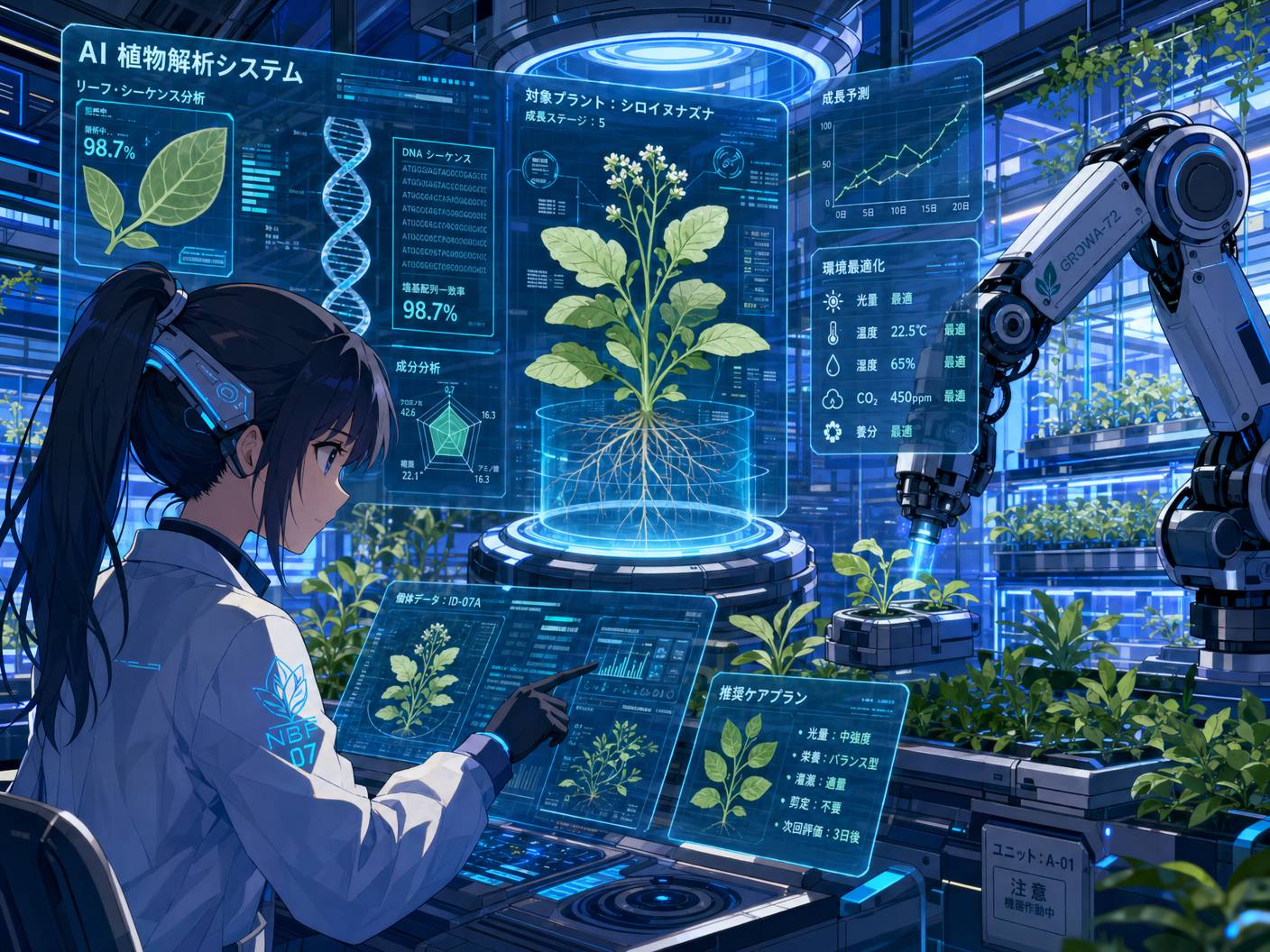 精神小妹植物视频-AI植物视频制作