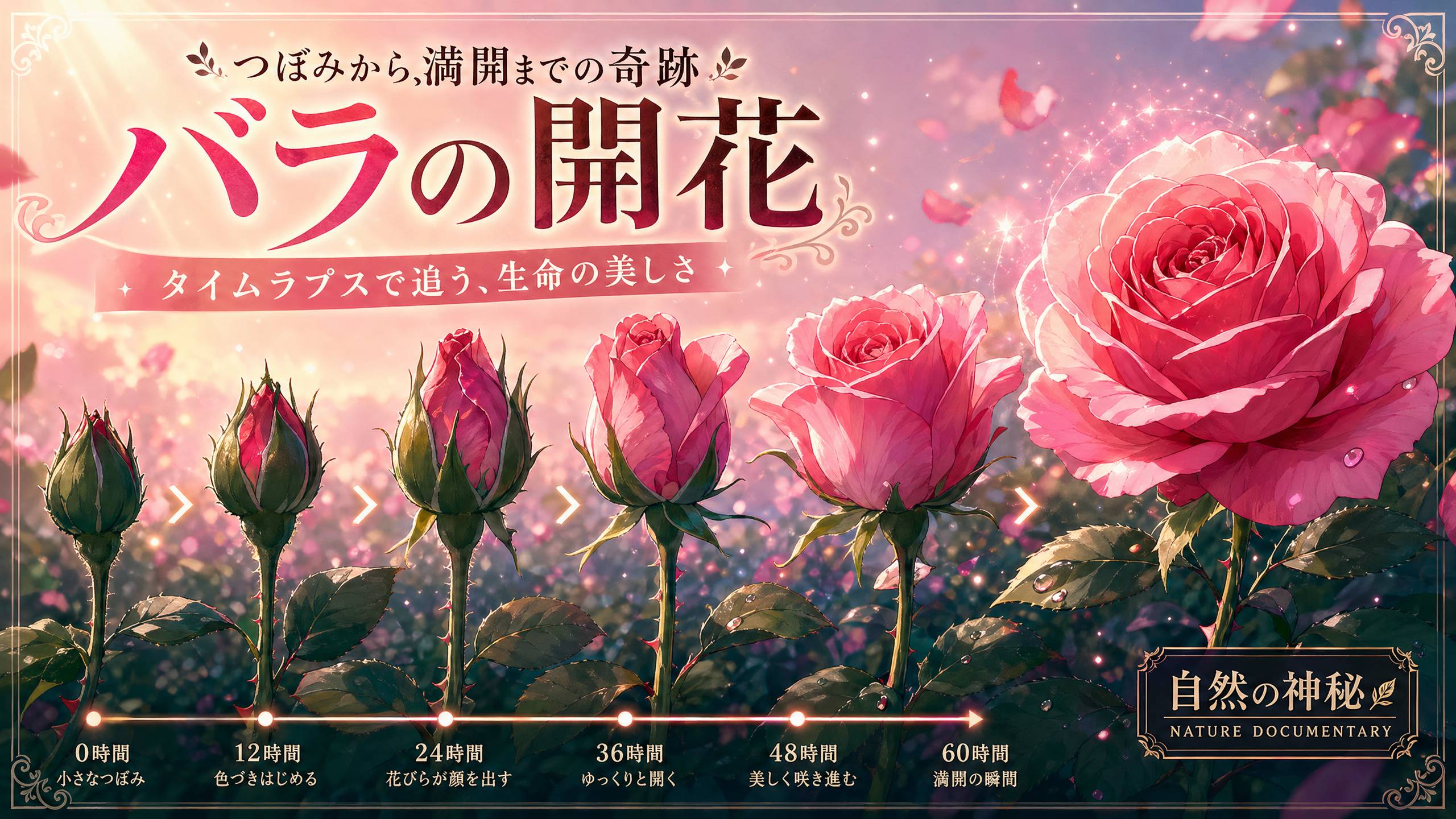 精神小妹植物视频-花朵绽放延时视频
